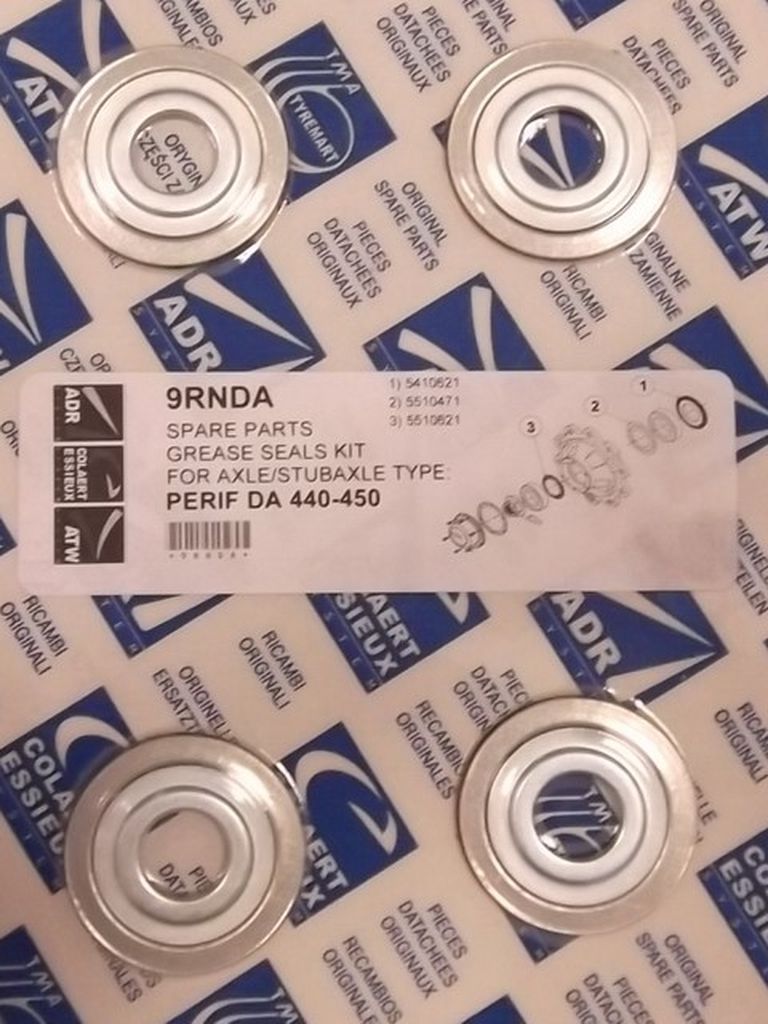 Nilosringe 62/30 Dichtsatz für 2 Achsen
