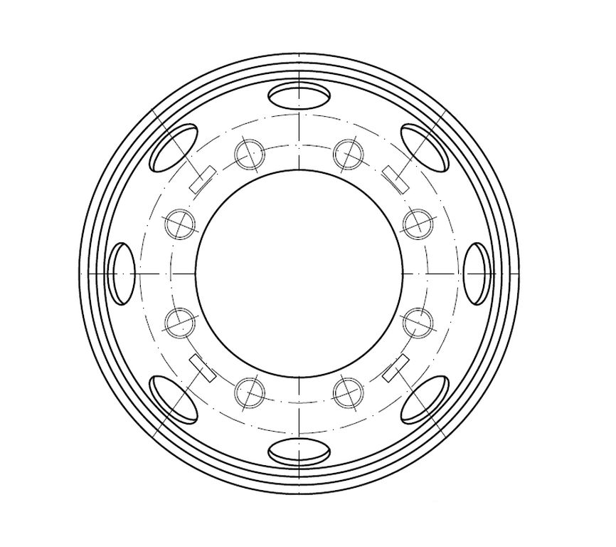 Felge  6.75x17.5  221/275/8 B3 ET 130