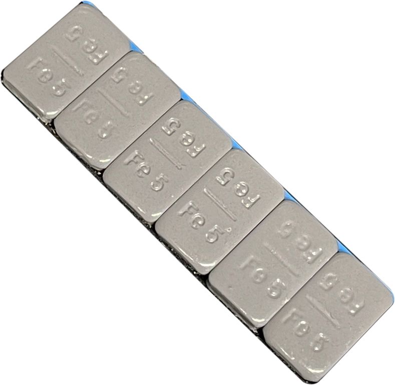 [WU15SCAR] Barette adhésive en acier à 60g (12x5g) gris