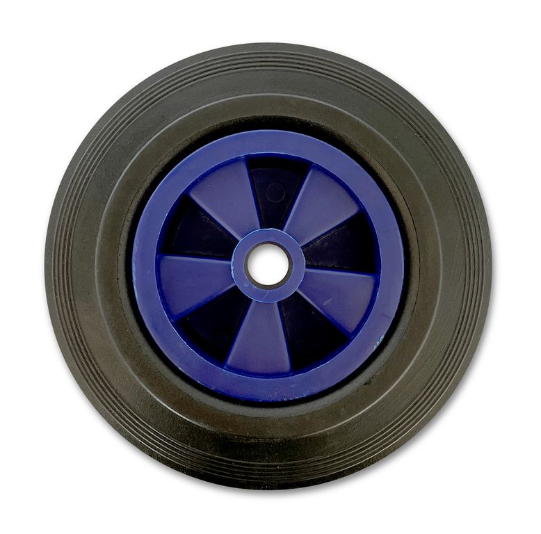 [130203] Roue caoutchouc dur, jante en plastique