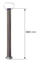 Schnellhubstütze verzinkt, Ø 48 L 600 mm