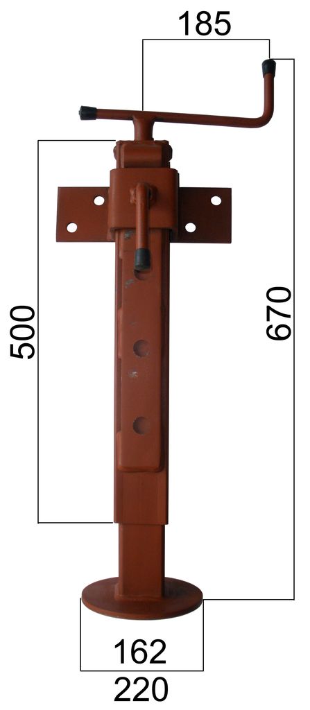 [130322] Stützfuss   1000kg  4-kant  70mm