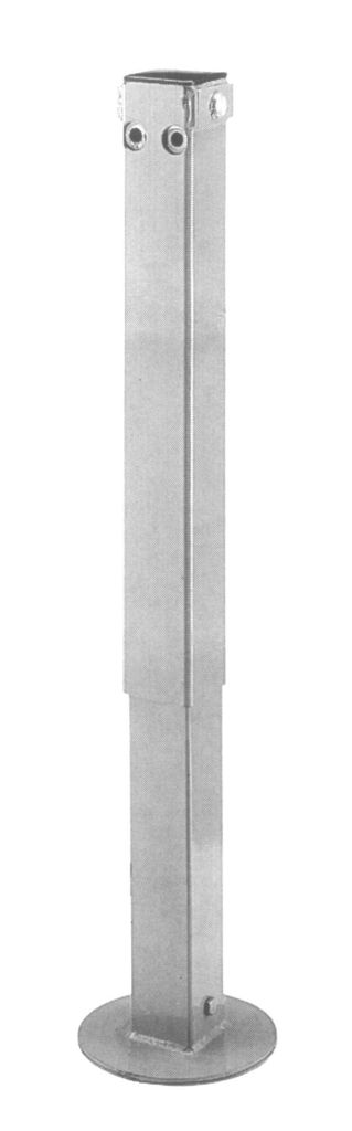 Pied béquille   1950kg  carré  90mm  hydr