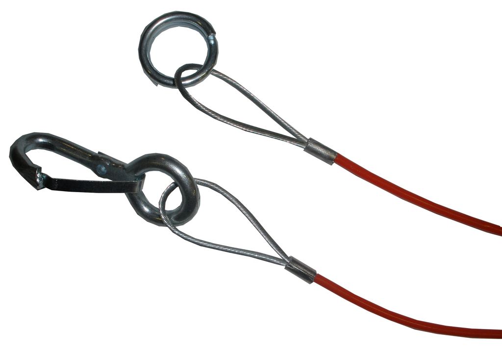 Abreissseil 1900mm Federhaken / Ring