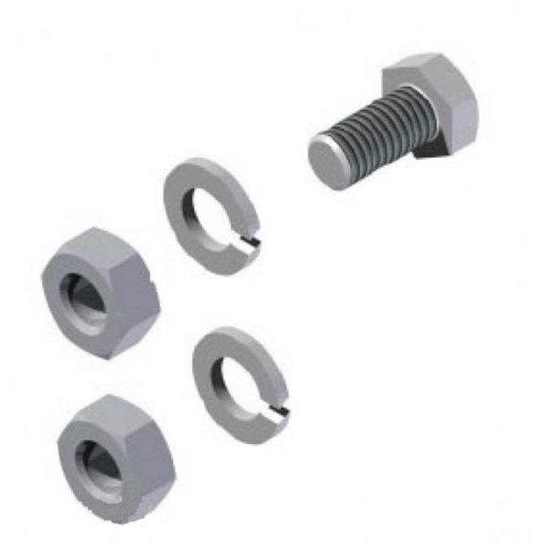 Schrauben-SET zu Auflaufdämpfer KNOTT