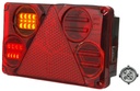 LED feu arrière WAS 12-24V -  gauche, 5 pôles