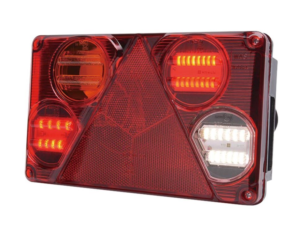 Feu arrière LED WAS 12/24V gauche, Hybrid !