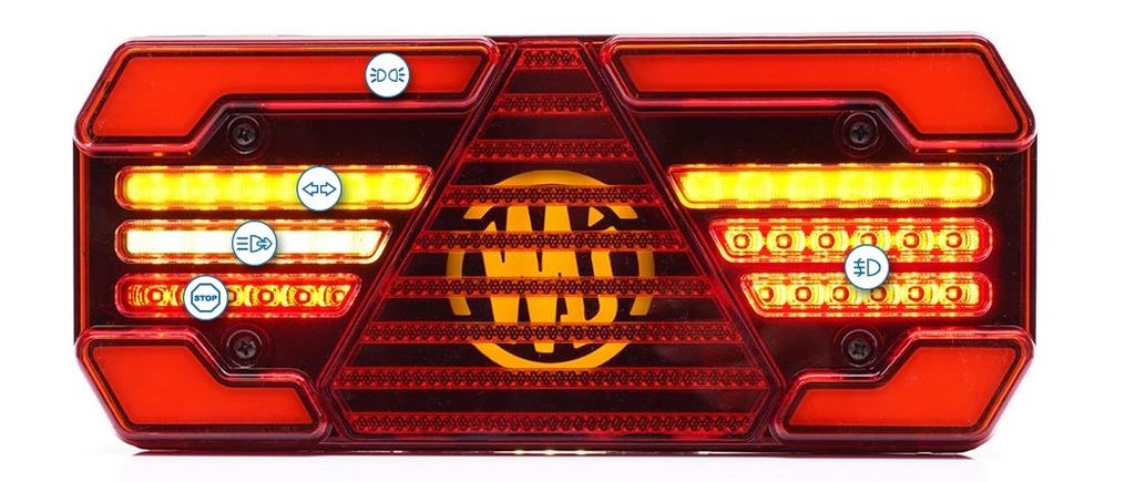 LED feu arrière WAS 248  12-24V  gauche / droite