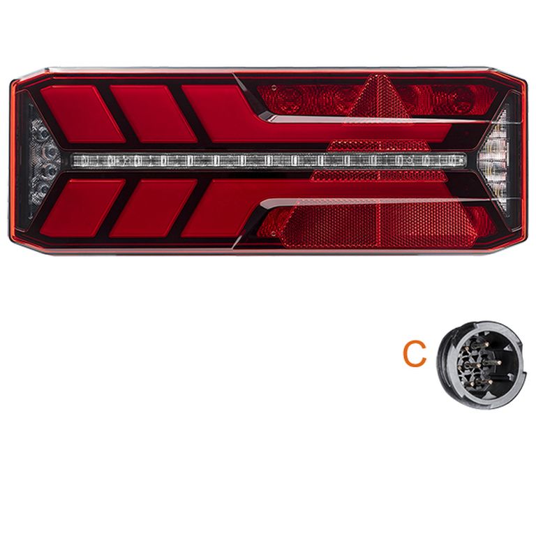[254122041] LED feu arrière Aspöck ECO LED III 18-32V droit