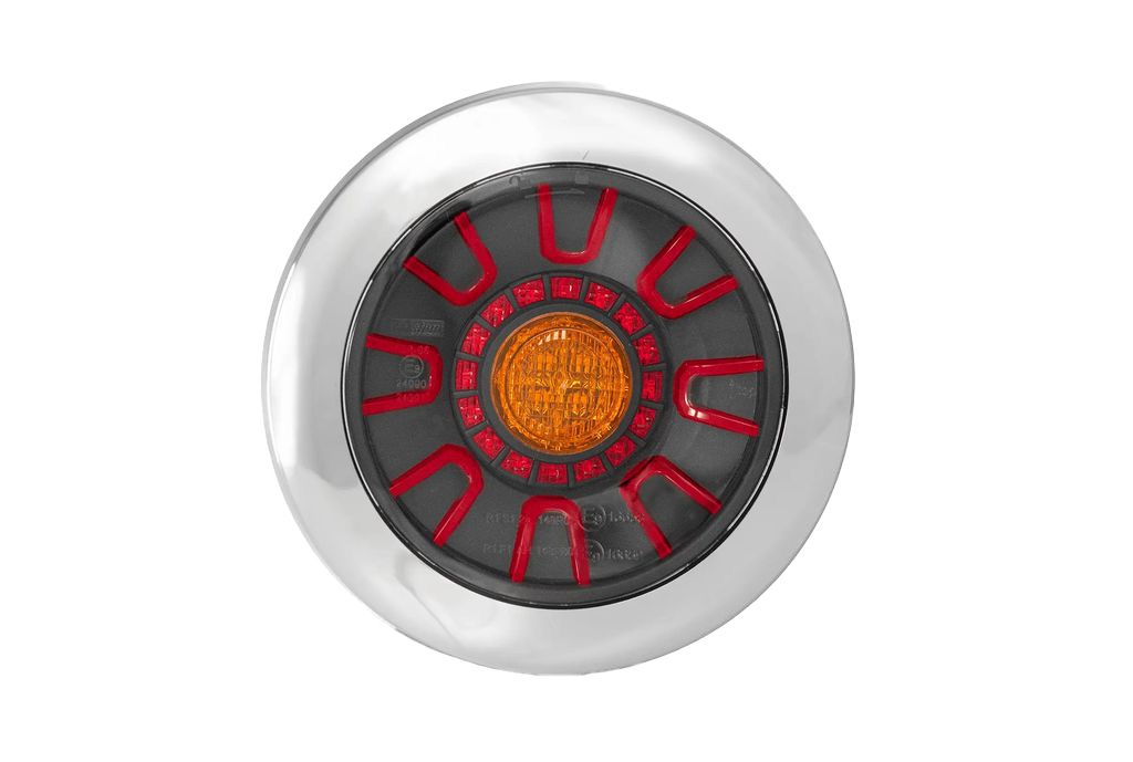 [014001221] LED feu arrière Fristom FT-313 12/36V  ga/dr chromé