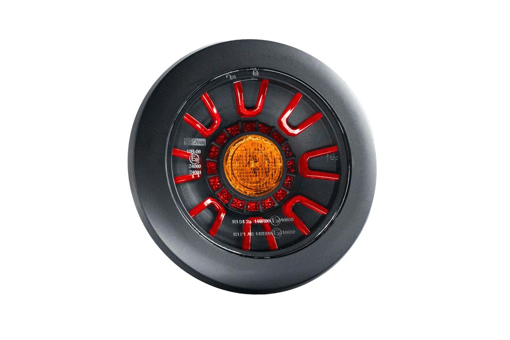 [014001223] LED feu arrière Fristom FT-313 12/36V  ga/dr Black