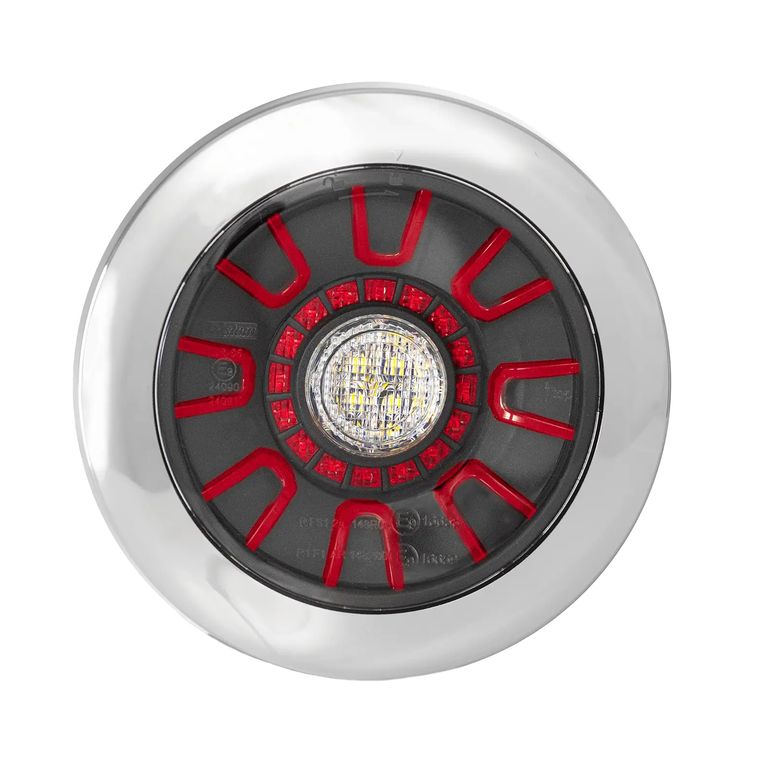 LED Schlussleuchte Fristom FT-314 12/36V  li/re Chrome