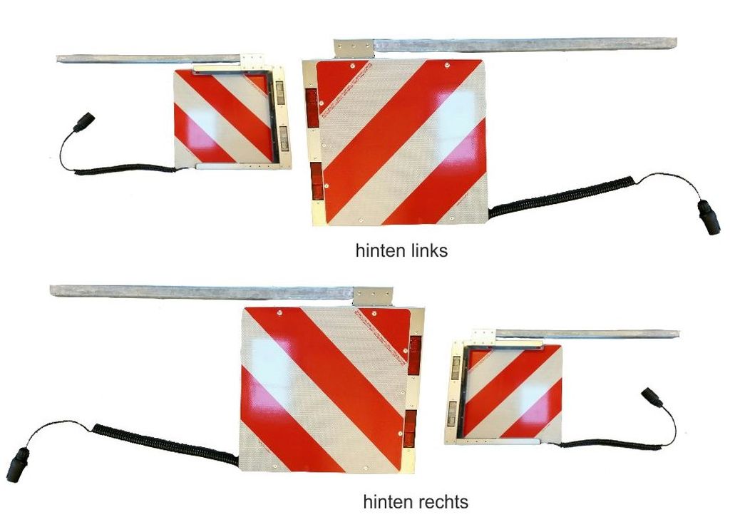LED Markiertafeln Satz Rot /Weiss 12/24V Hinten