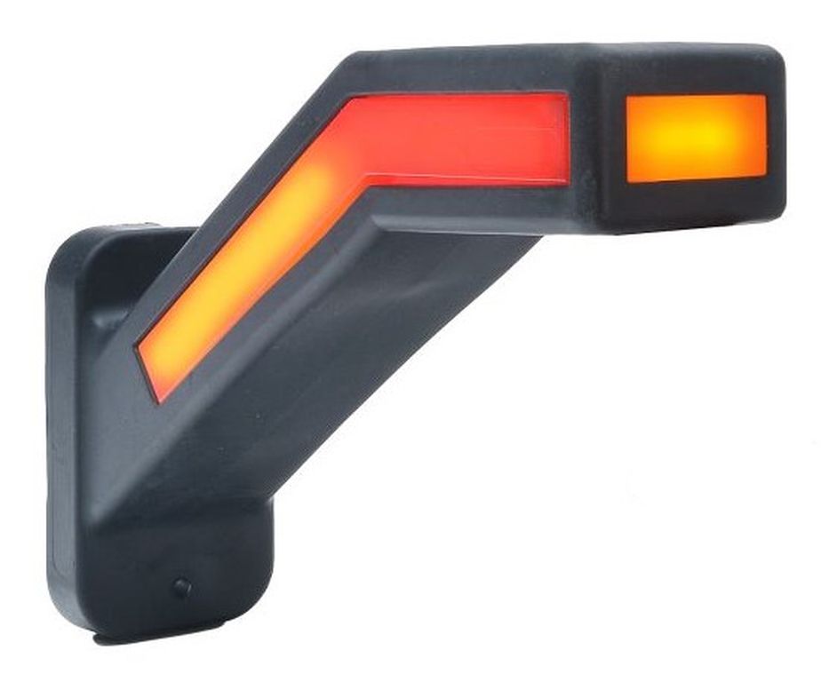 LED Umrissleuchte WAS 12/24V rot/weis/gelb, links