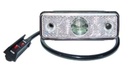 LED feu de position Flatpoint blanc 24V a. supp.caoutchouc