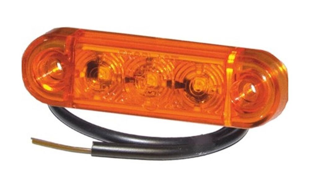 [40.044.001] LED Seitenmarkierleuchte PRO-SLIM  24V gelb