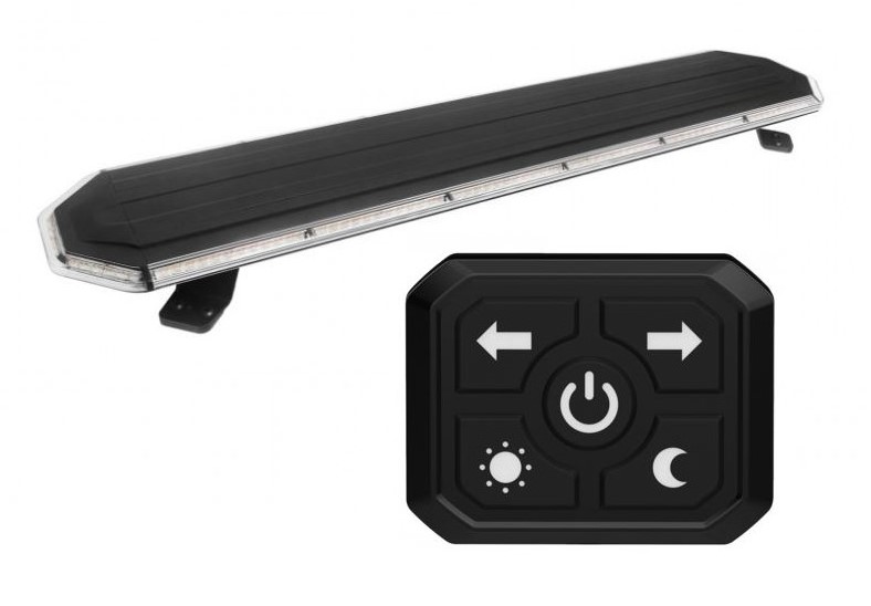 [01470214] LED Mini Bar 1528 x 218 x 25, 12/24V jaune 60"
