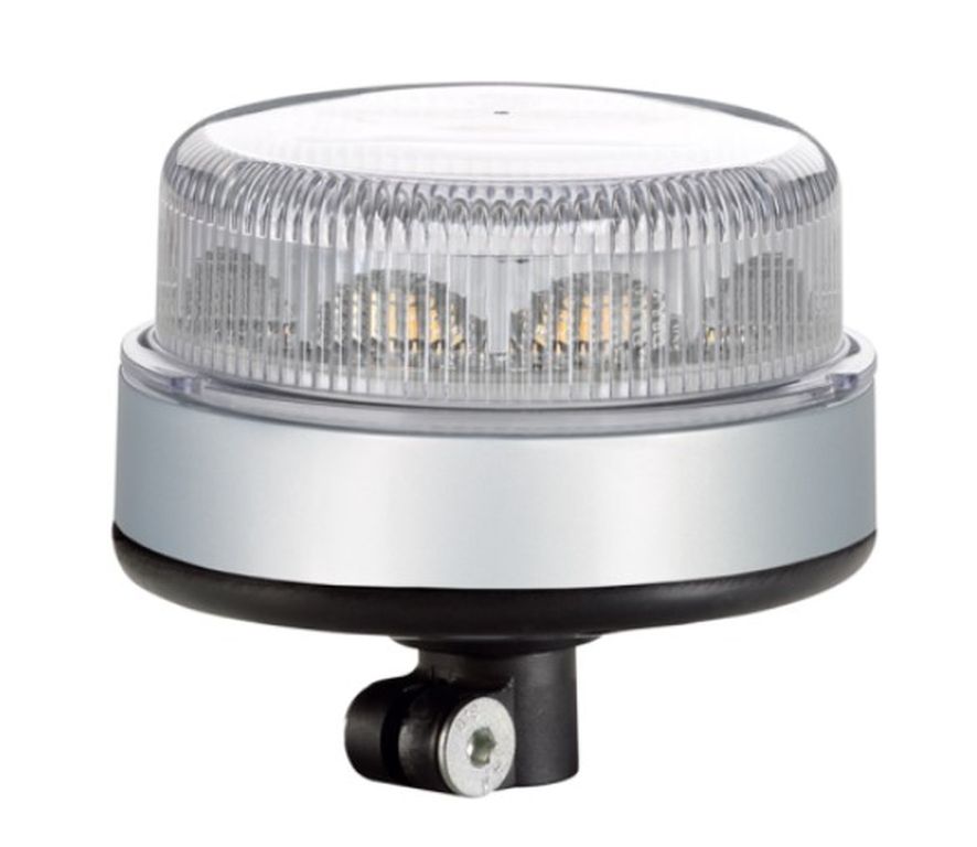 [2XD.012.980.011] LED Blitzleuchte 12/24V, Lichtscheibe klar/Licht orange