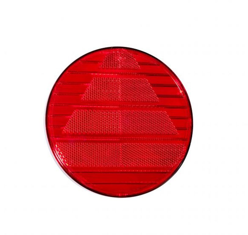 [413389001] Catadioptre triangulaire rouge rond
