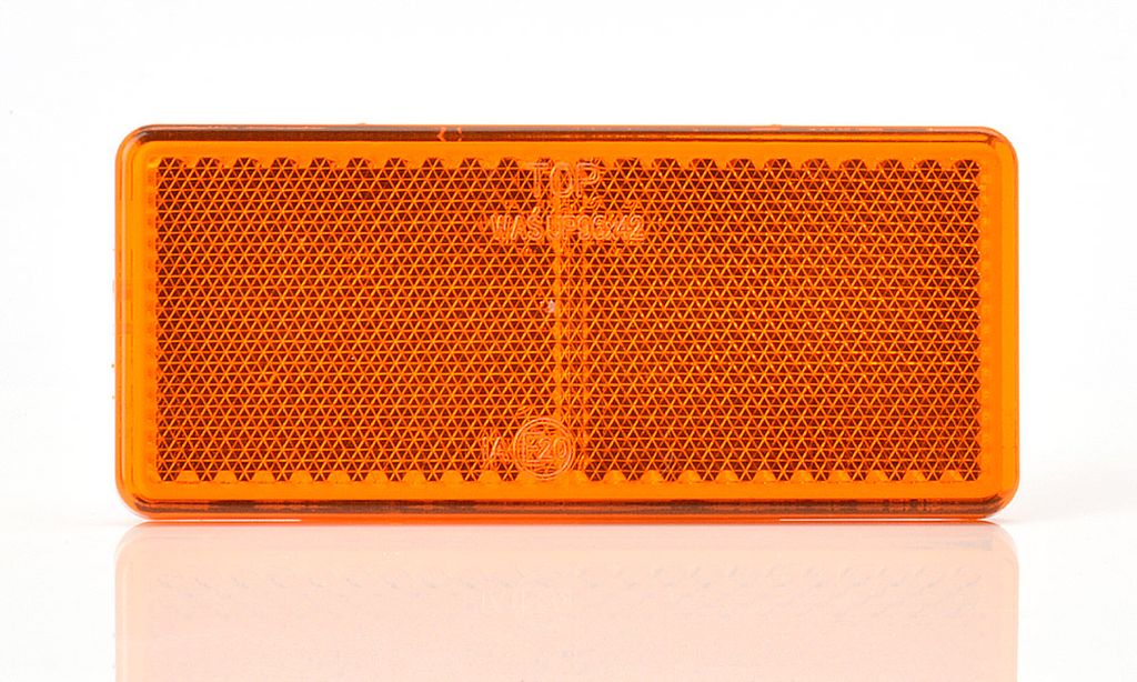 [014000412K] Catadioptre jaune rectangulaire
