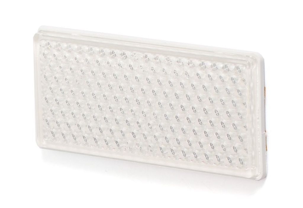 Catadioptre blanc rectangulaire