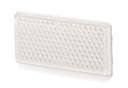 Catadioptre blanc rectangulaire