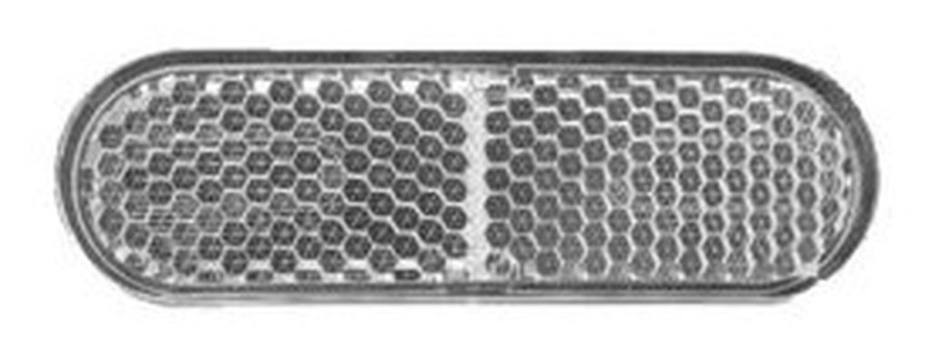 Catadioptre blanc autocollant 70 x 22 mm