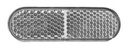 Catadioptre blanc autocollant 70 x 22 mm