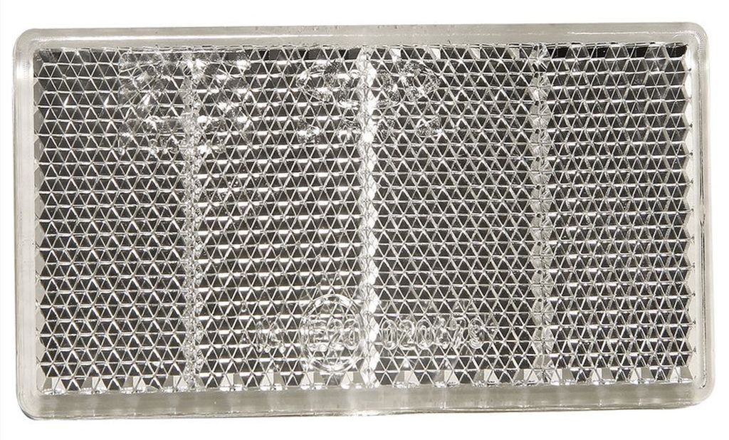 Catadioptre blanc rectangulaire