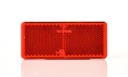 Catadioptre rouge rectangulaire