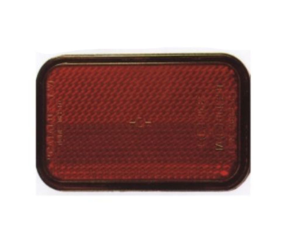 Catadioptre rouge rectangulaire
