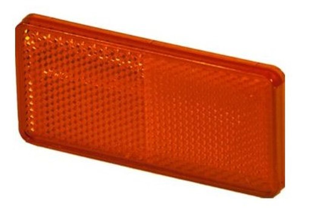 Catadioptre rouge autocollant 105 x 55 mm