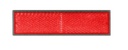 Catadioptre rouge rectangulaire