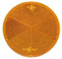 Catadioptre jaune rond