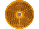 Rückstrahler Ø 60 mm gelb