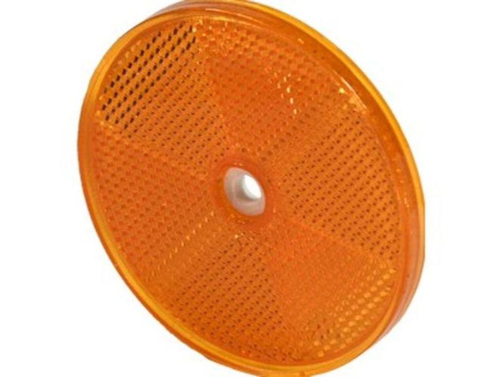 Catadioptre orange Ø 80 mm