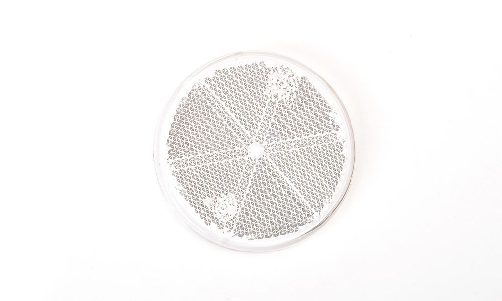 Catadioptre blanc rond
