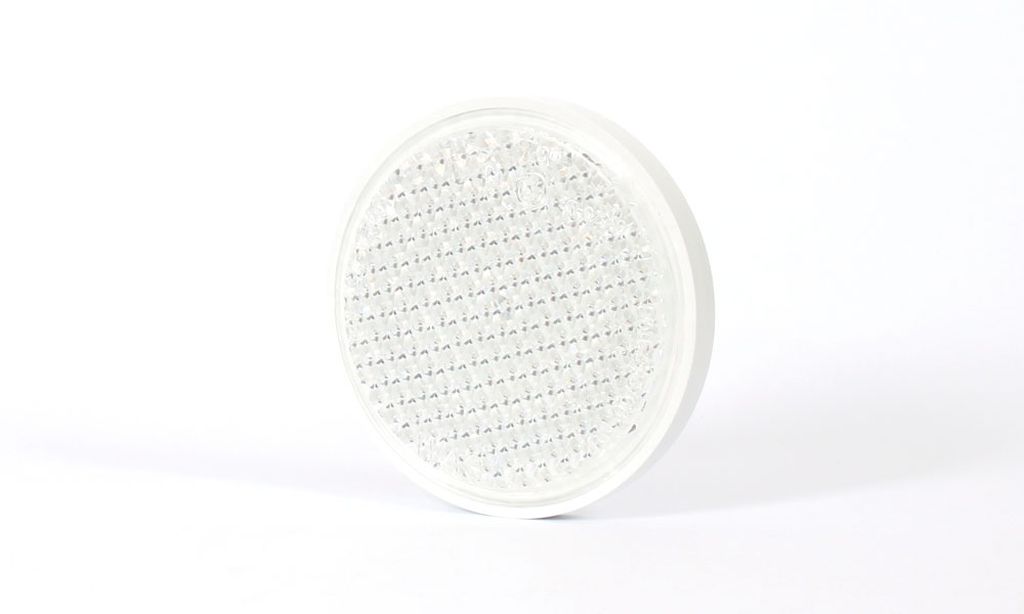 Catadioptre blanc rond