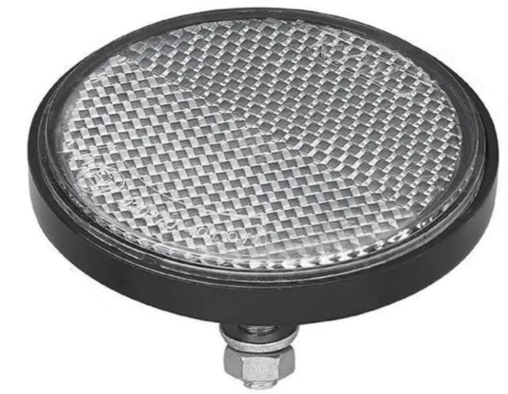 Rückstrahler Ø 60 mm weiss