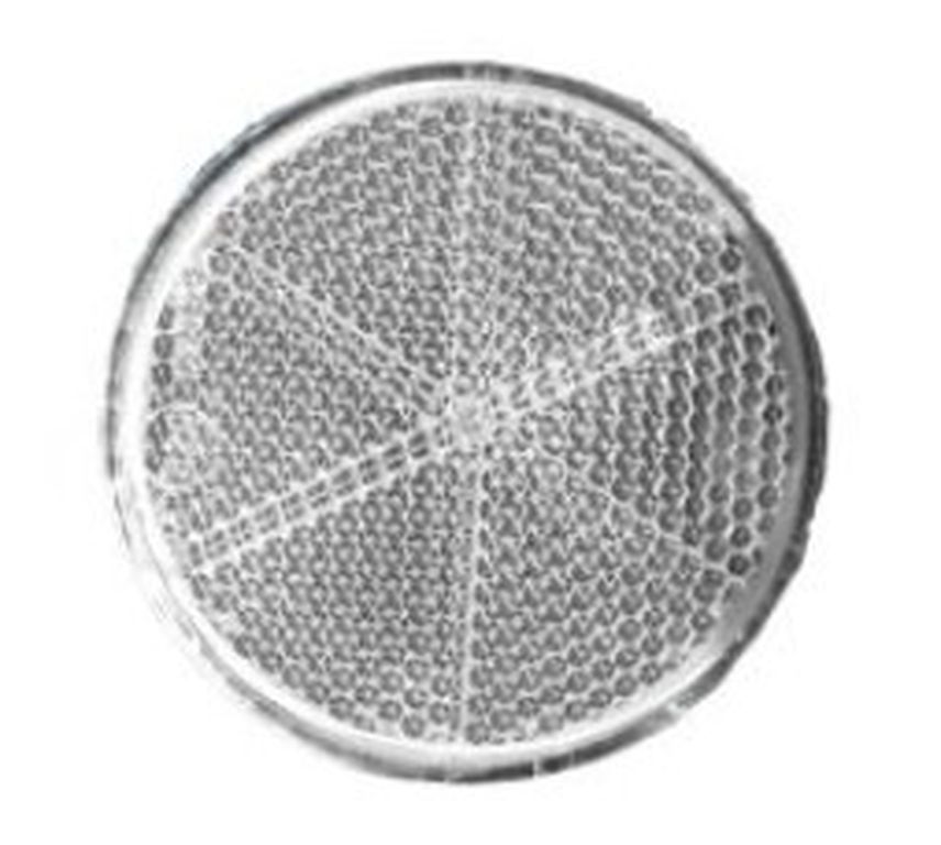 Rückstrahler Ø 57 mm weiss