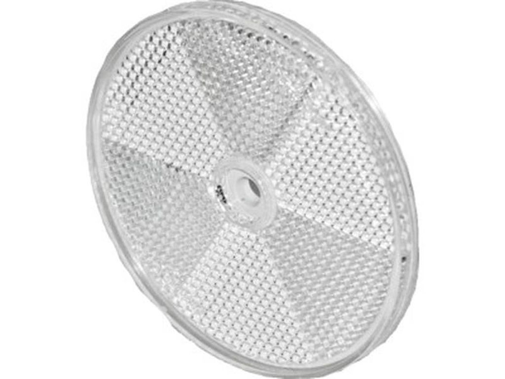 Rückstrahler Ø 80 mm weiss
