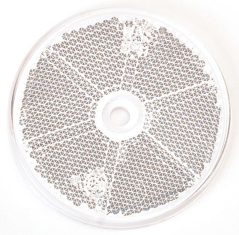 Rückstrahler Ø 60 mm weiss