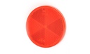 Catadioptre rouge rond