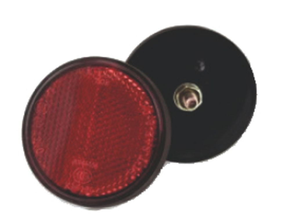 Rückstrahler Ø 60 mm rot