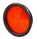 Catadioptre rouge Ø 80 mm