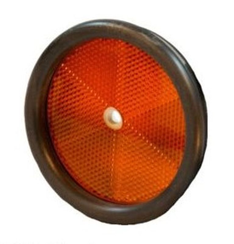 Rückstrahler Ø 80/90 mm rot