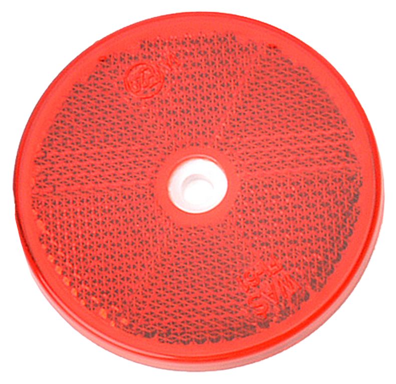 Catadioptre rouge rond
