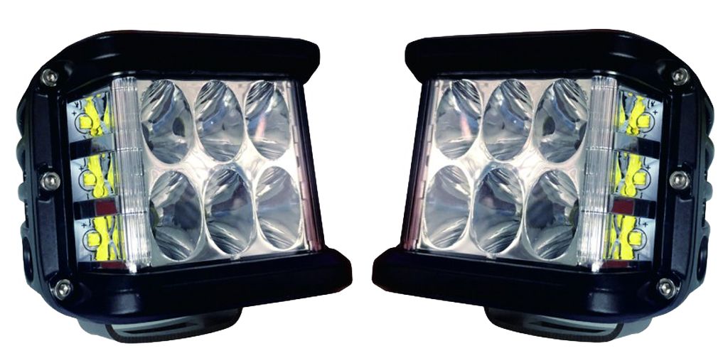 [01470161] LED phare de travail,  98x76x82, 12/24V *Set*