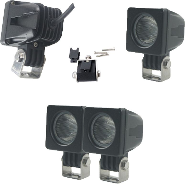 [44.044.801.LED] LED phare de travail,  51x51x60, 12-24V