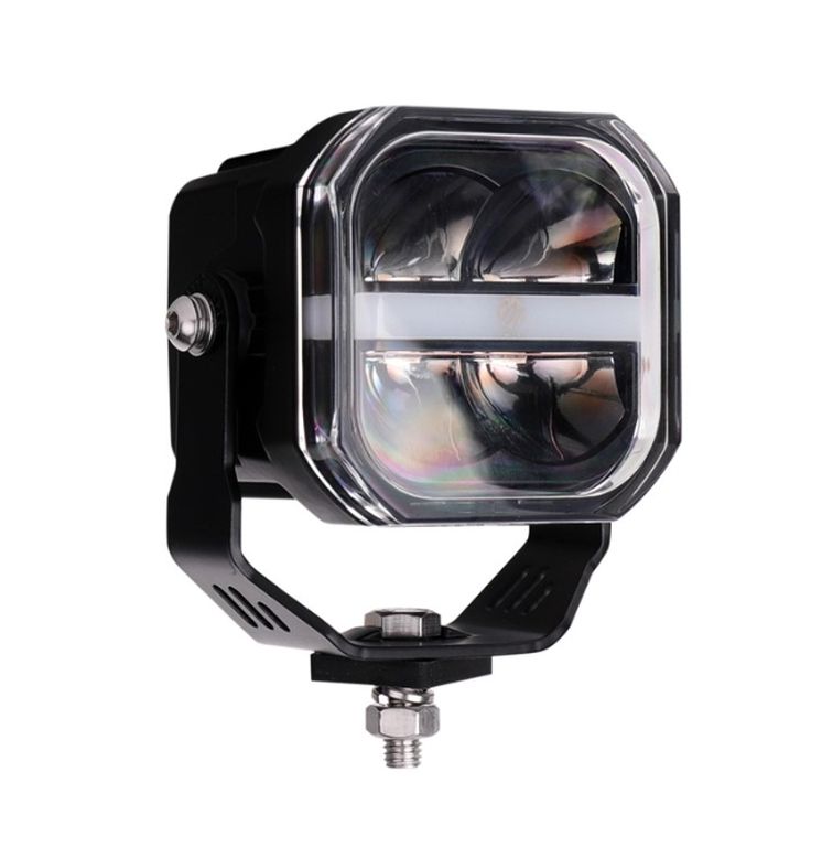 [WLO114] LED phare de travail Premium 76x76x73, 12- 48V